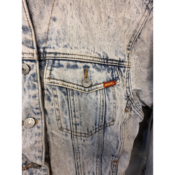 Vintage Jordache Jeanswear Acid Wash Cropped Denim Jacket - Women Size Small - Picture 4 of 13